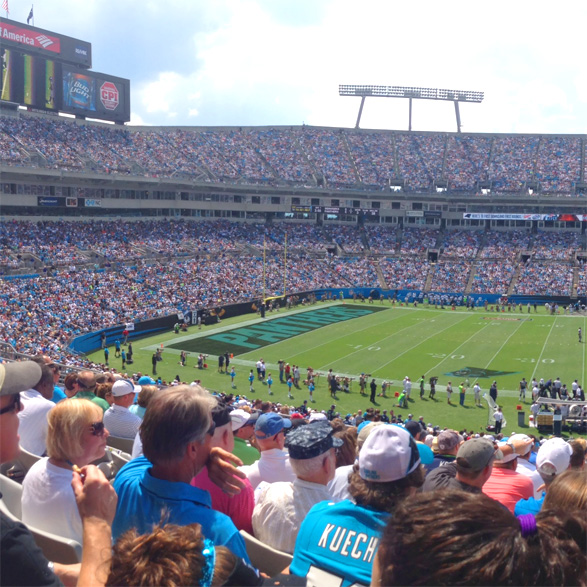 panthers bank of america stadium 9/8/2013