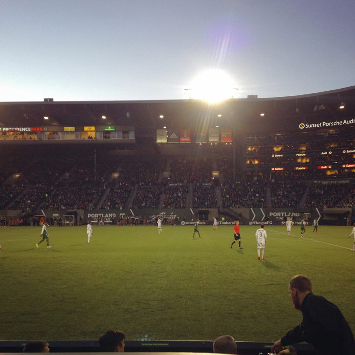 portland timbers game at providence park 2/28/2015