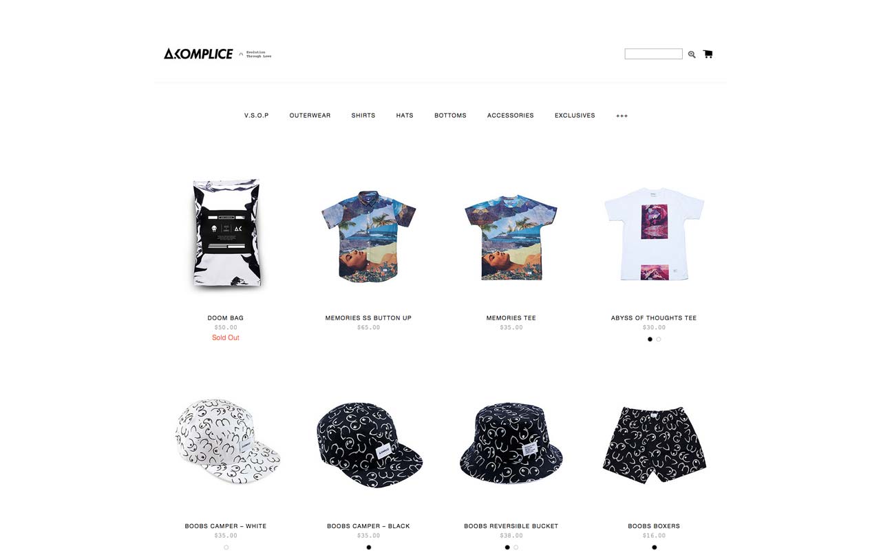 joaochao portfolio akomplice webstore home