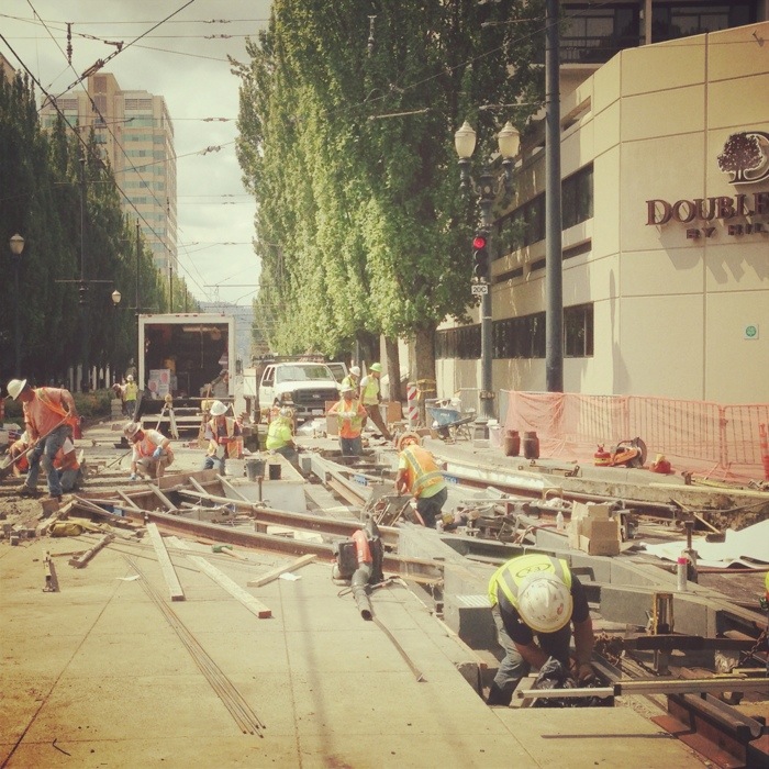 portland oregon rose quarter construction