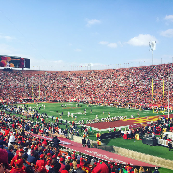 joaochao at los angeles memorial coliseum