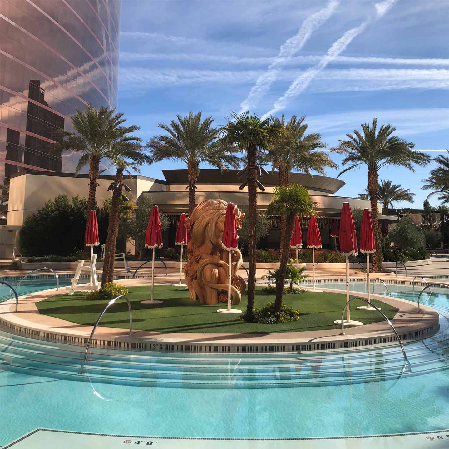 Pool at Resorts World Las Vegas November 2022
